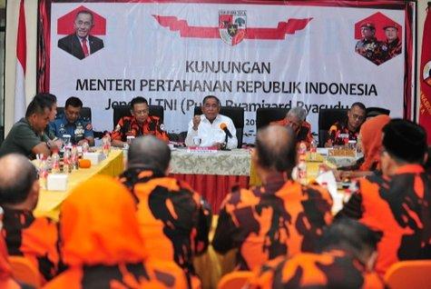 Menhan Adakan Silaturahmi Dengan Ketua Umum Pemuda Pancasila - Cover Image